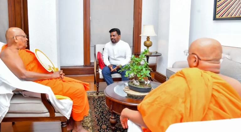 ஜனாதிபதியை சந்தித்த இத்தேபானே தம்மாலங்கார தேரர்